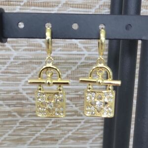 Gold and Silver Dangle Earrings